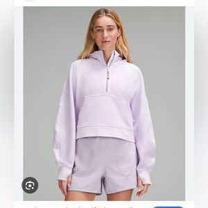 lululemon athletica Light Purple Half-Zip Sweater